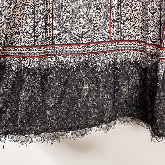 Anthropologie Vanessa Virginia Augusta Off The Shoulder Blouse Top Small S Lace - Picture 7 of 11